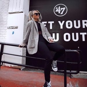 Oversized Tweed Blazer